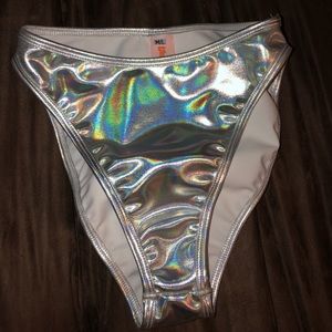J.Valentine holographic bottoms - silver